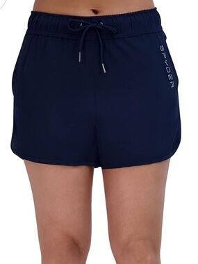 Spyder Navy Elastic Waist Athletic Shorts